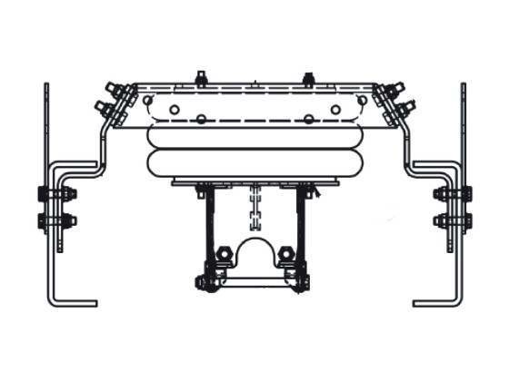 Akseltrykkfordeler foran Scania RBP 735 trommel - 5500002115