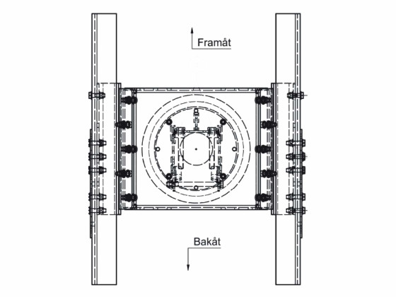 Akseltrykkfordeler foran Scania RBP 735 trommel - 5500002115