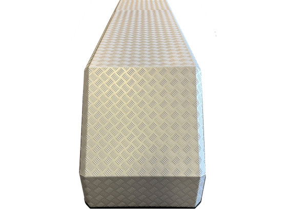 Aluminiumskjerm boggi L2750xH675xB650 - Pulverlakkert - 4355