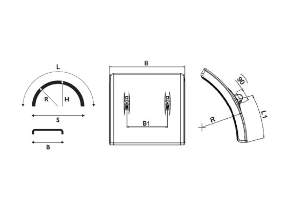 Parlok halvskjerm 650x650 R630 WL P42 - 101019