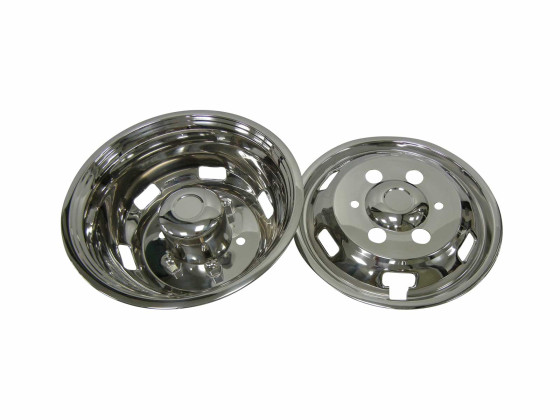 Hjulkapselsats Iveco Daily 16x5,5" - 6 hjulbolter - Ø170 mm. PCD. - Standard.