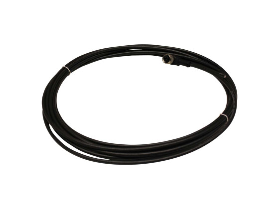 Kabel f/temp/nivåvakt  m/90° kobling, 5000mm