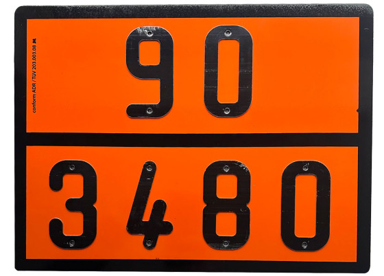 ADR skilt 90/3480 400x300mm