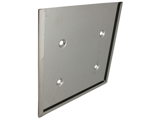 Skiltholder 250x250 mm rustfri