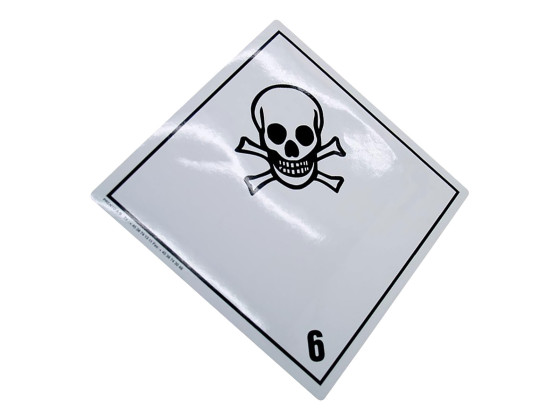 Giftig 6.1 250x250 mm - F0610