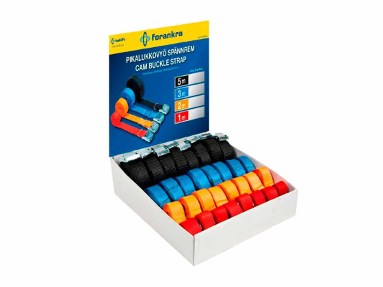 Kamlås / Minisurringer 25mm 8 x(1m, 2m, 3m, 5m) 32 stk. - Dispenserboks, 130310060