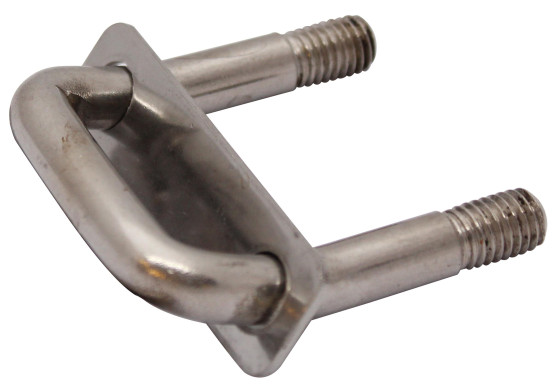 Surringsring Ø10 m/2mm plate, rustfri - Bruddlast 5Tonn - Model Vang, uten tverrpinne