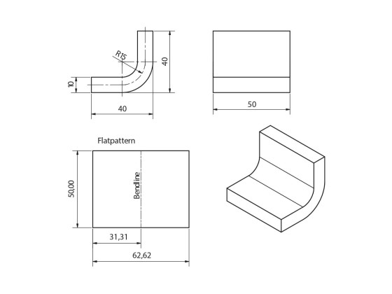 Surringsring 10T med bøyle, rå - Pos.2,3  i løse deler på tegningen uten skål