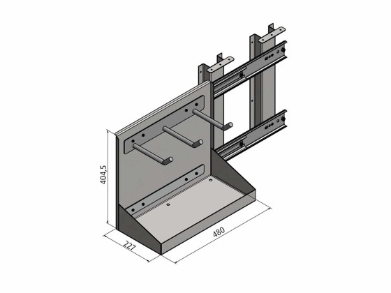Kjettingholder - uttrekkbar for verktøykasse - 20136394