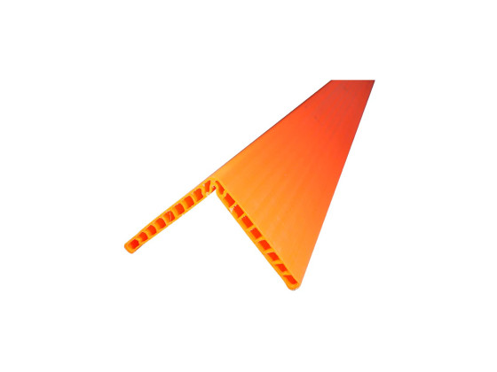 Kantbeskytter Plast 190x190x20 6 m - Orange