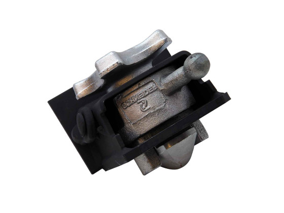 Containerlås komplett m/hus, 38mm bolt, nedsenkbar - Schneider 905.248.000