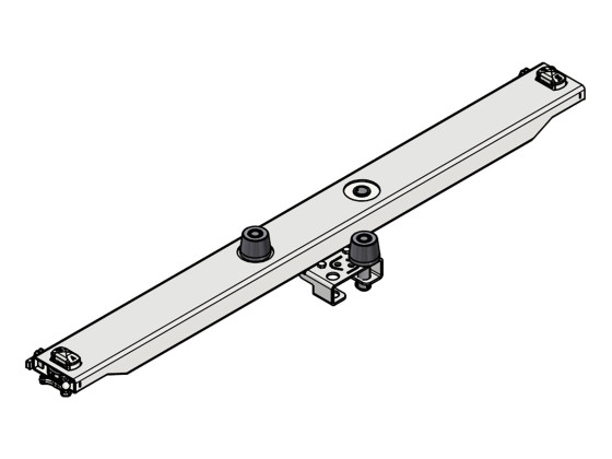 Containerbanke m/holder/ruller 100  rå - Schneider 410088400