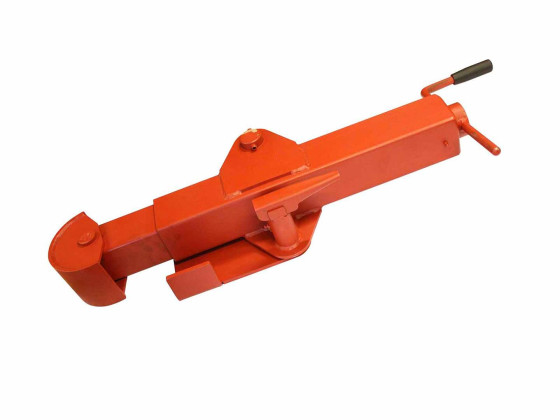 Støtteben m/rullefot for kjærre, primet +100mm