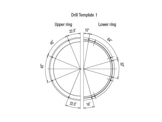 Jost Svingkrans 90/1200.20 to-radet, boremal 1 - KLKDR2202010K