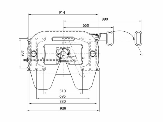 Svingskive 2" JSK 36 DV 1 J H:172 mm