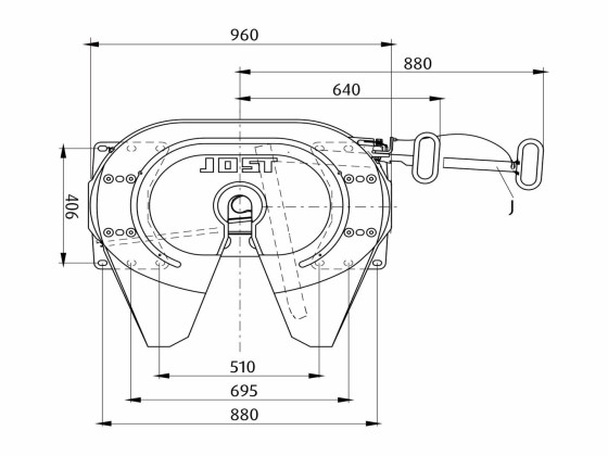 Svingskive 2"  JSK 37 C 150 Høyde:150 mm