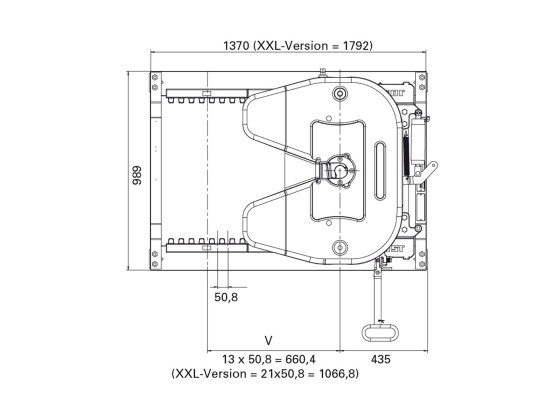 Svingskive 2" luft ramme Scania 203mm - JOST JSKSLE04520BG/BC