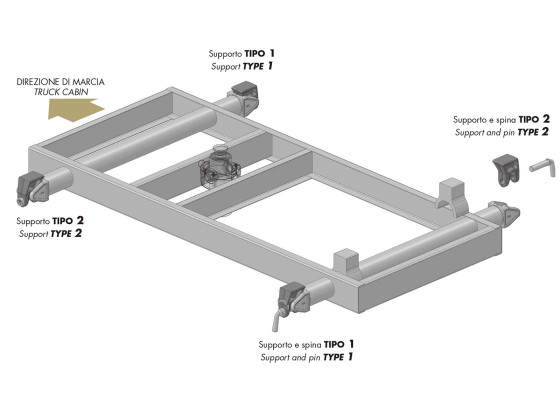 Tipplås fremre under 108x130mm - 031052.00
