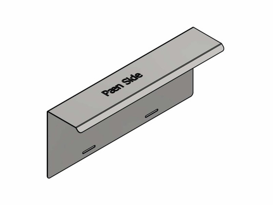 Brakett for baklamper rustfri  580x235mm