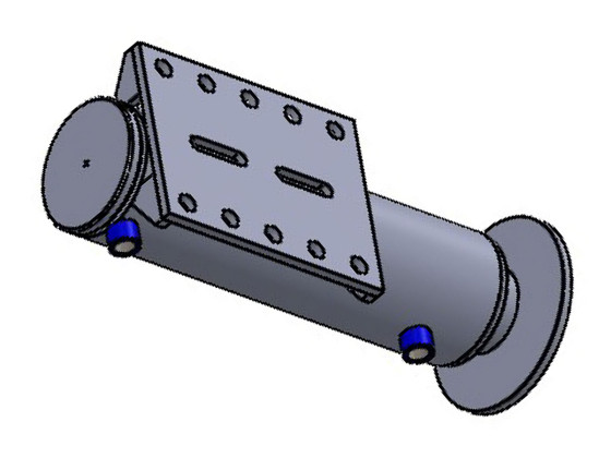 MC hydraulisk støtteben Syl. 125/110x80x300mm Høyre