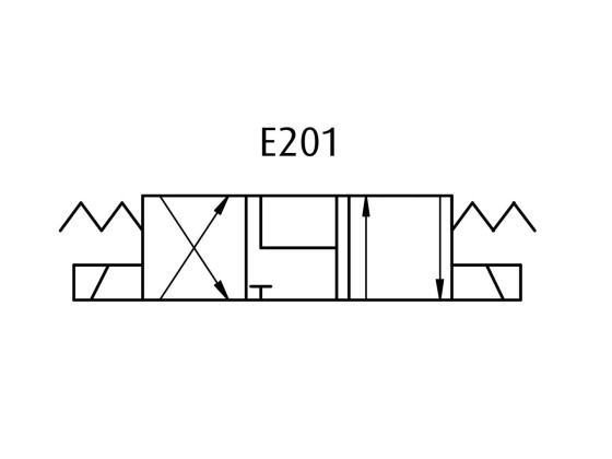 Dobbeltvirkende solenoideventil Cetop 3 E201 12V - EL10E02012VDC