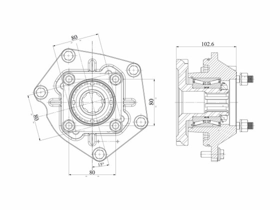 Adapter Scania ED 120 - PF610O00294