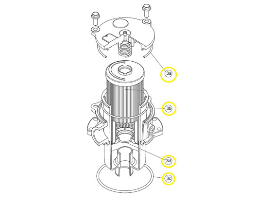 Padoan O-ringsett for returfilter 905765  - AKR0195GUA00100