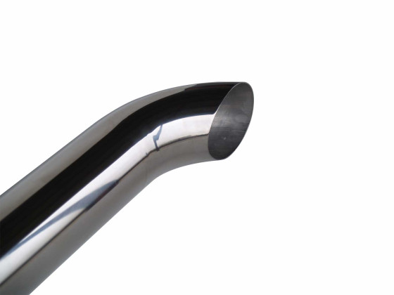 127 mm polert rør m/bøy 1,5 m - 87892