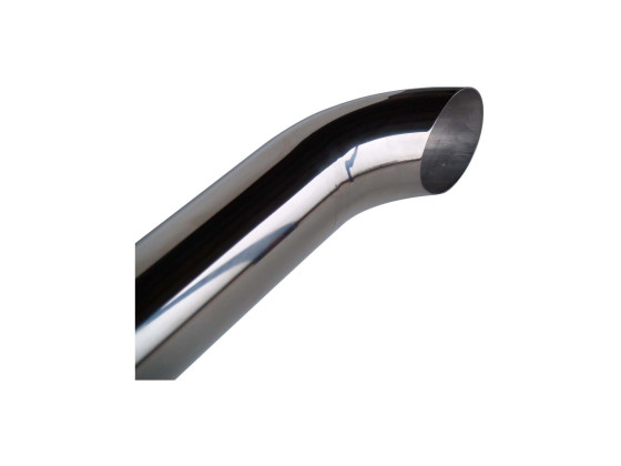 127 mm polert rør m/bøy 2,5 m - 87896