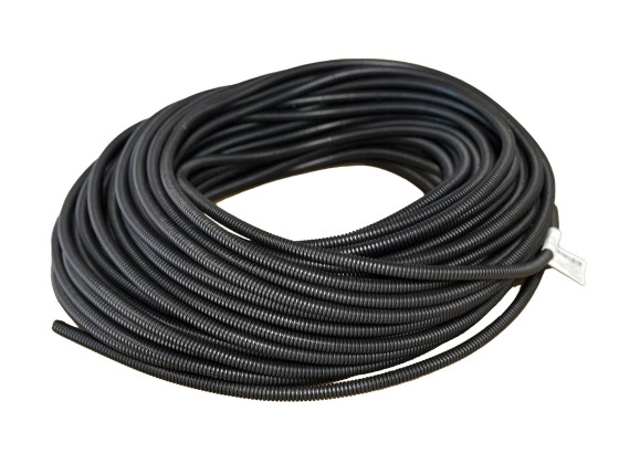 Flexirør Polyflex PVC NW 7,5 sort, uten splitt - 909-40048