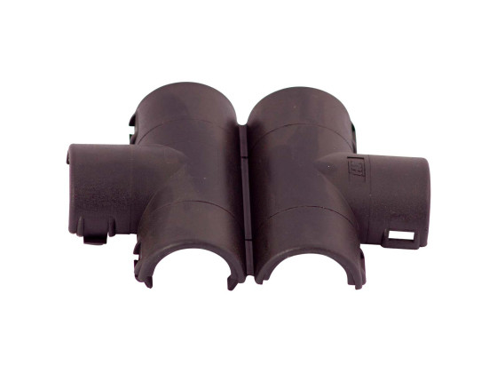 T-stykke for flexirør NW17/17/17 sort - .