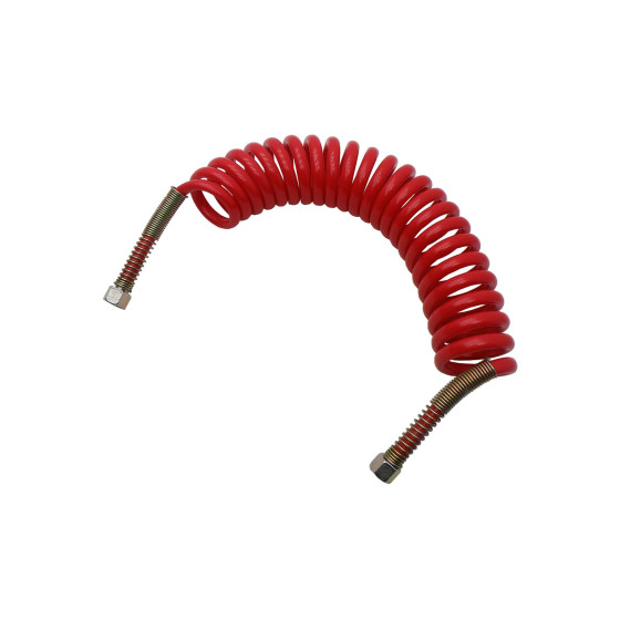 Luftslange armert PU rød  - Strekk 5,5 m. arbeidsl 4,5 m.24 vkl