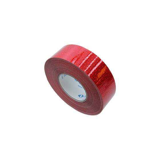 Refleksbånd rød 50 mm 50m rull - Oralite R38540-41,F012