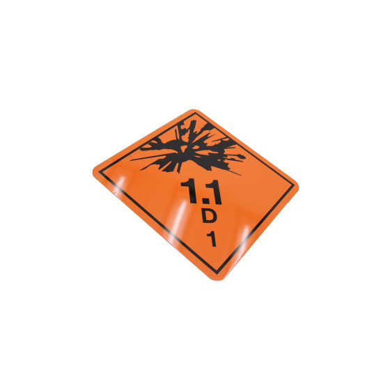 ADR kl.1 1.1D - 250x250mm, Magnetisk