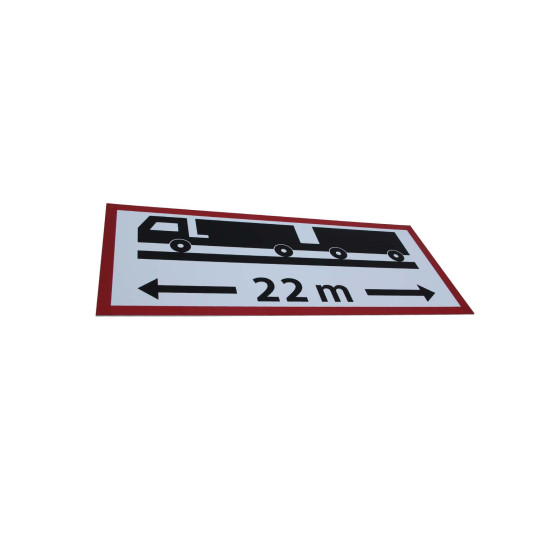 Skilt 22 m 700x300mm - 10516001