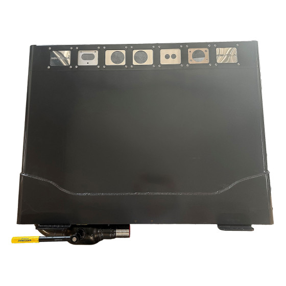 Hydraulikktank stål 200L.250x913x1200 m/runde hjørner - Inkl filter og kuleventil