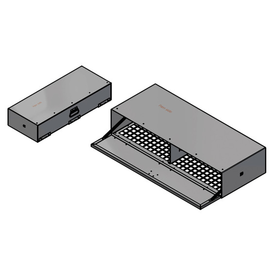BevoBox hanskekasse RF m/nettbunn L1000xH200xD400