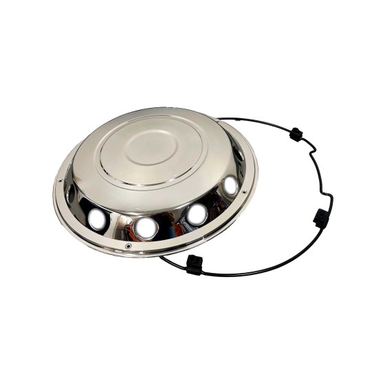 Forkapsel 20/22,5 rustfri m/ring - 45808