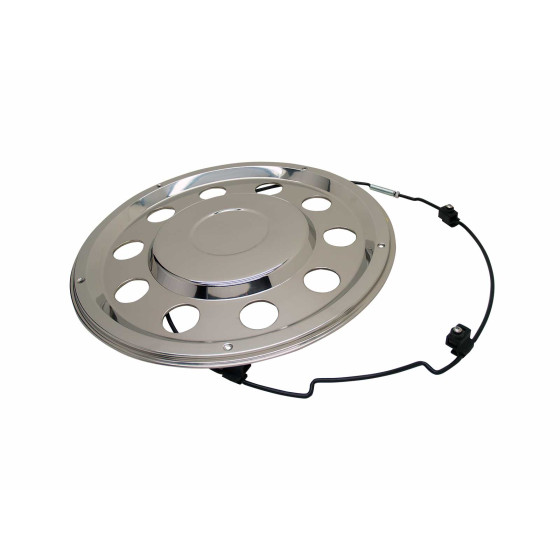 Bakkapsel 20/22,5 rustfri m/ring - 45818