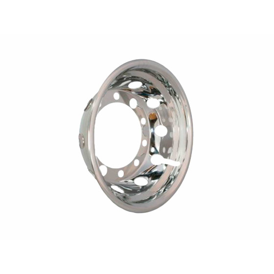 Hjulkapsel for 22,5x11,75 rustfri, 10 huls Super Single, Innpress 0. - 73225S-6