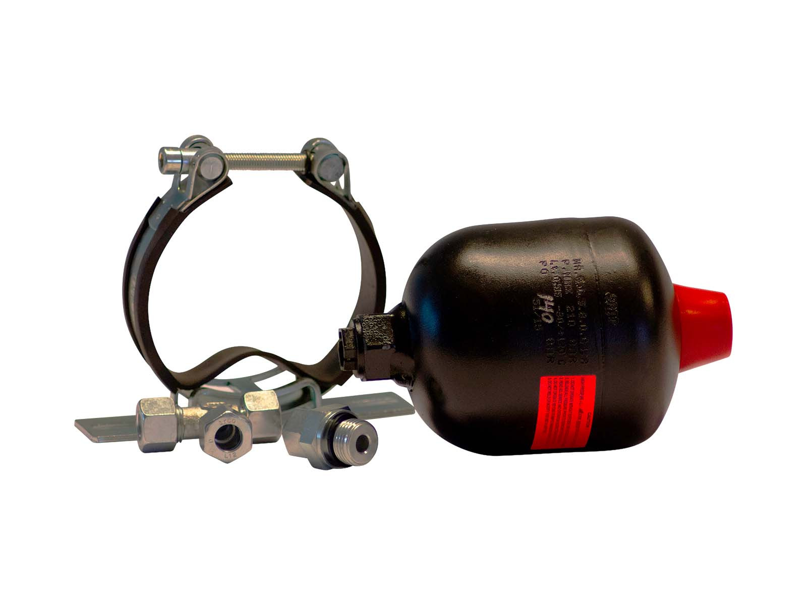 Accumulatortank 0,5 l kpl. - SV AxLS-Accu1 m. beslag och T-styck