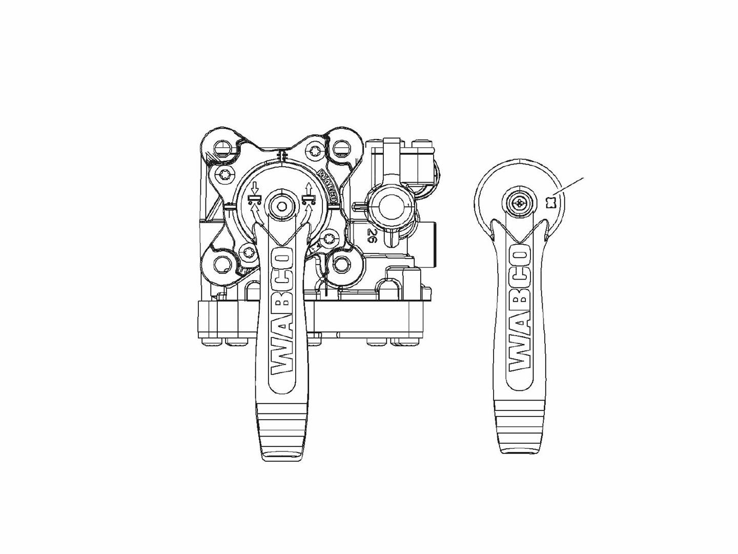 Wabco reparationssats handtag e-tasc