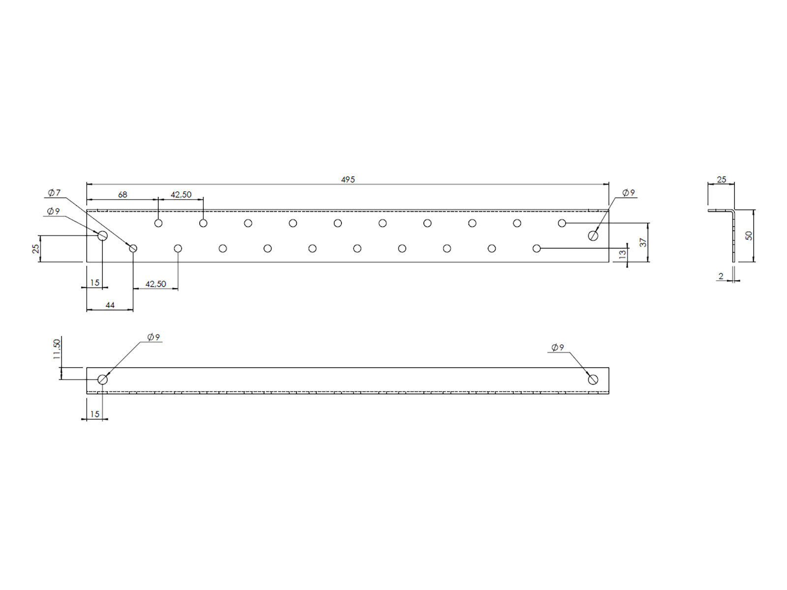 Montageskena för Herionventiler Rostfri
