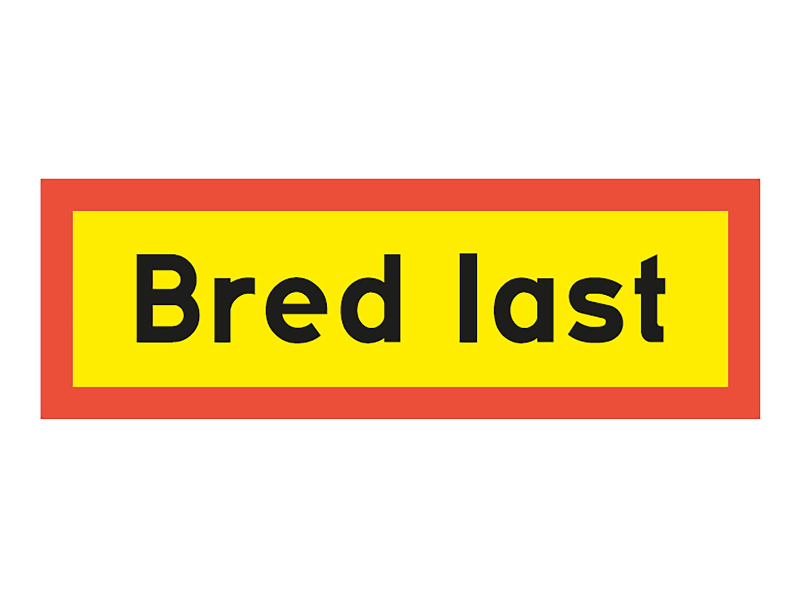 Bred last 1250x400x2mm Aluminium