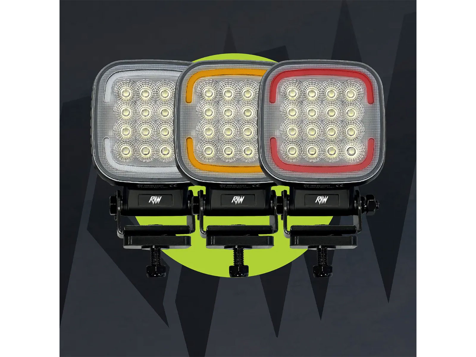 RAW TRIO XL arbeidslys m/parklys