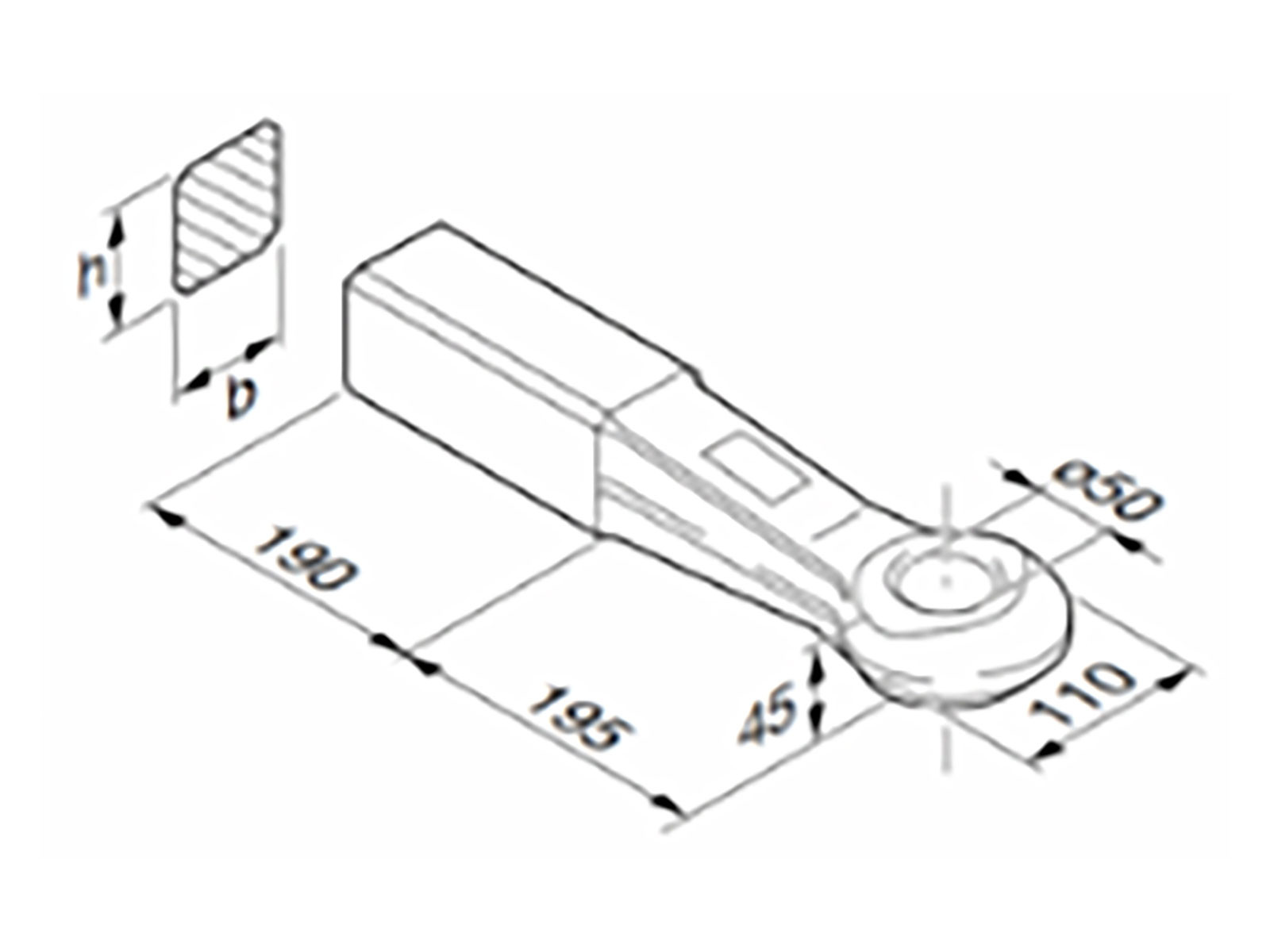 Rockinger trekkøye HD 50mm 80x75mm
