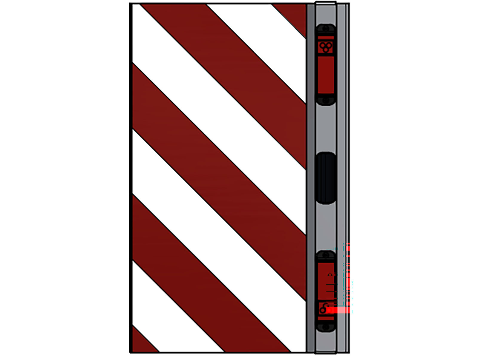 Breddemarkering m/lys Rektangulært, SE/EU/NO, HB