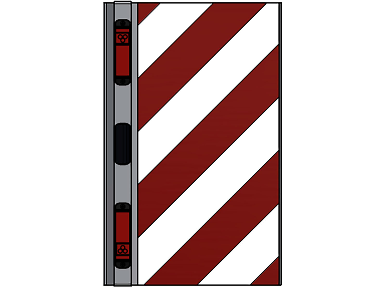 Breddemarkering m/lys Rektangulært, SE/EU/NO, VB