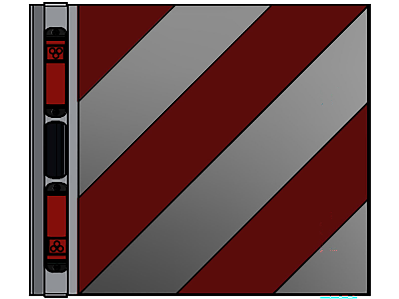 Breddemarkering m/lys SE/EU/NO kvadratisk VB