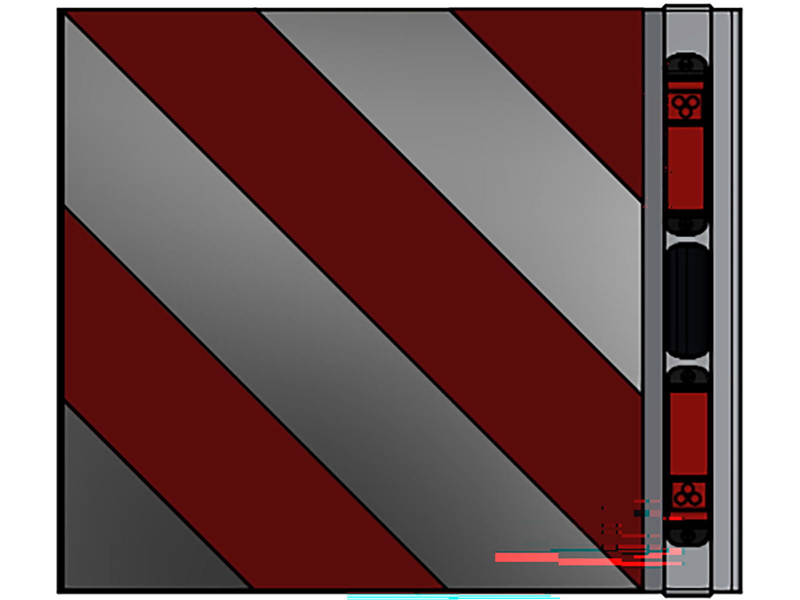 Breddemarkering m/lys SE/EU/NO kvadratisk HB